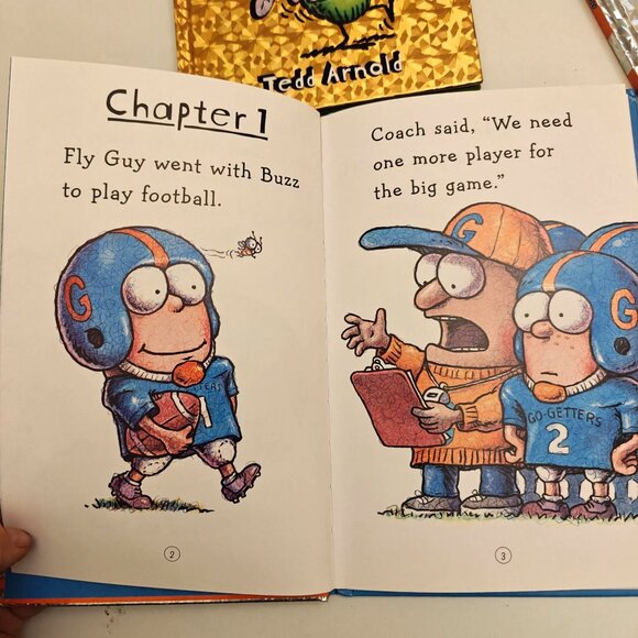 Set Of 4 Hardcover Fly Guy Books By Tedd Arnold Easy Kids Phonics Readers - Picture 4 of 4